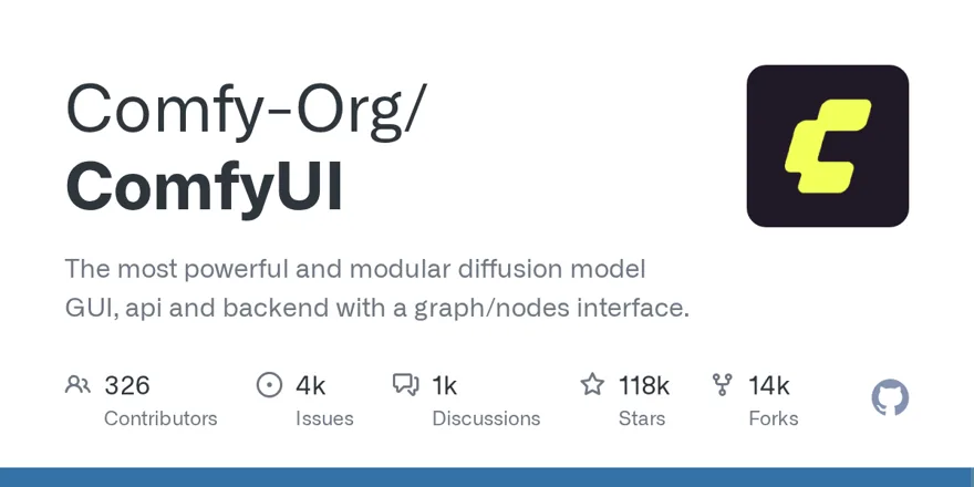 comfyanonymous/ComfyUI GitHub 项目预览