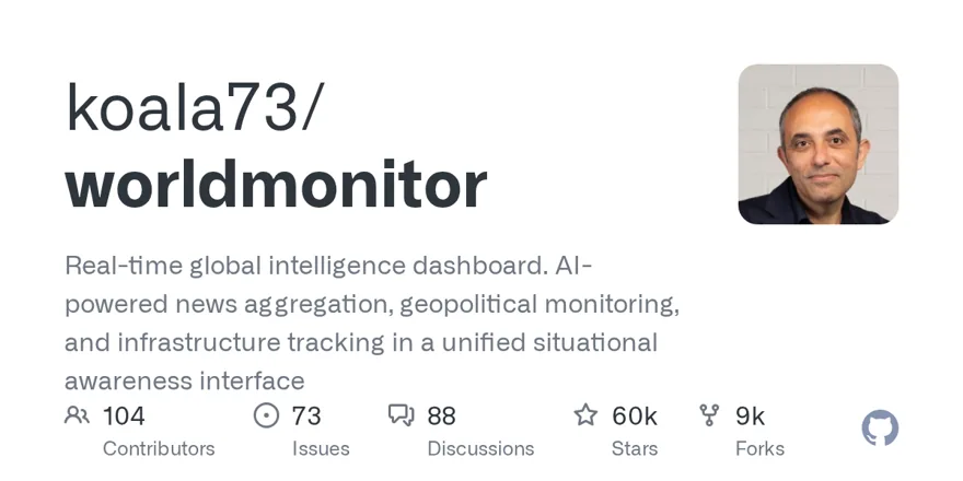 koala73/worldmonitor GitHub 项目预览