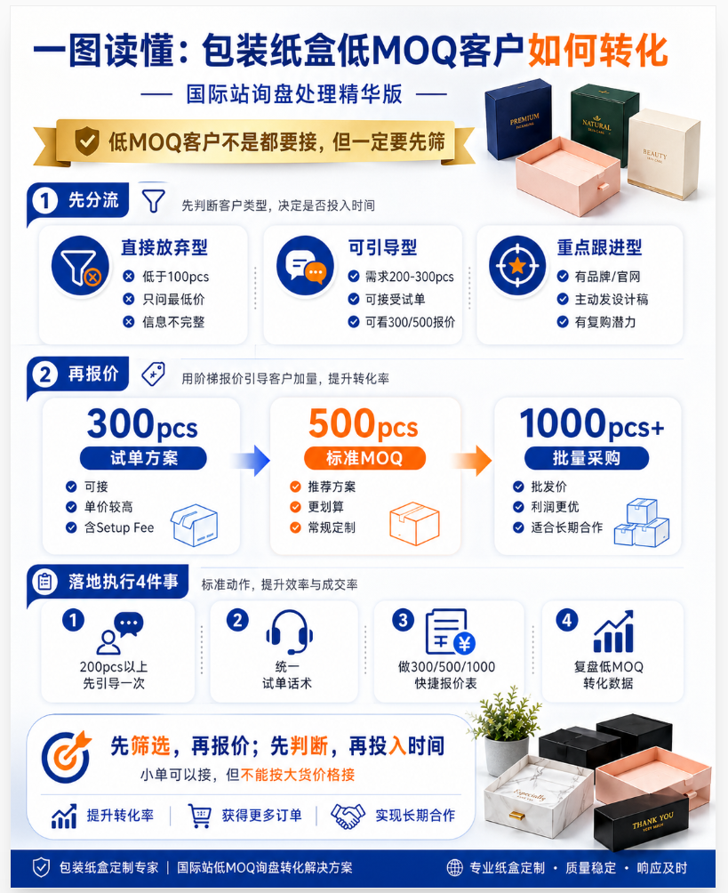 低 MOQ 客户处理 SOP 流程